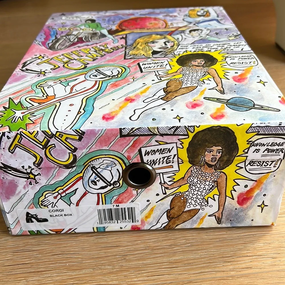 NIB💥 JEFFREY CAMPBELL Double Strap Mary Jane Platform Pump Block Heel- Size 7 - Picture 16 of 16